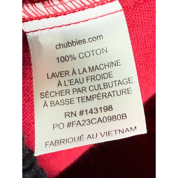 Chubbies Ol‎ Saint Nick Santa Shorts 5' 5" Inseam Red White Mens Medium NEW NWT - Picture 9 of 10